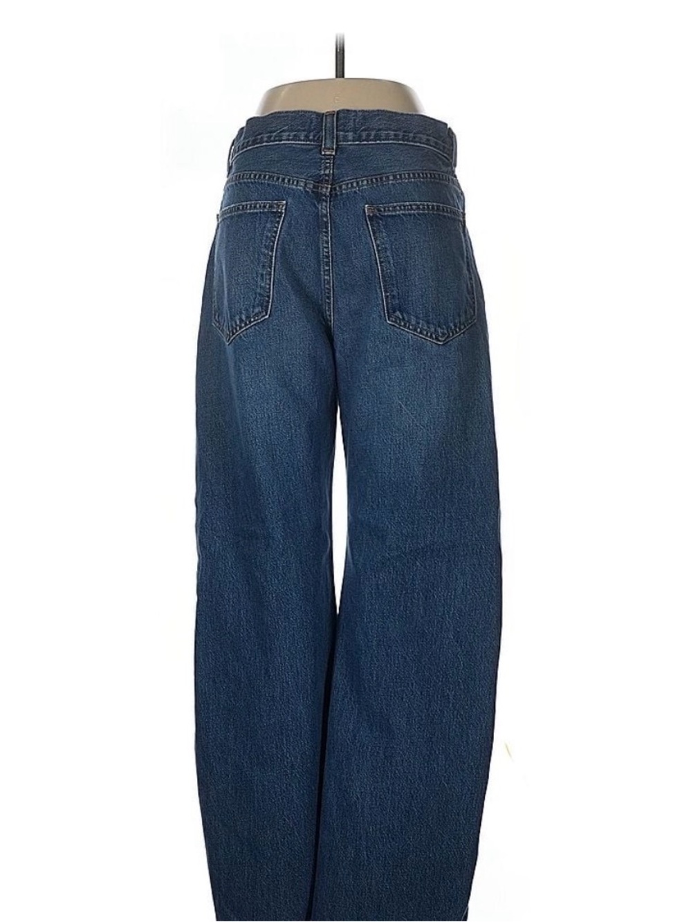 MADEWELL High-Waist Wide-Leg Jeans - Dark Blue - Picture 2 of 5